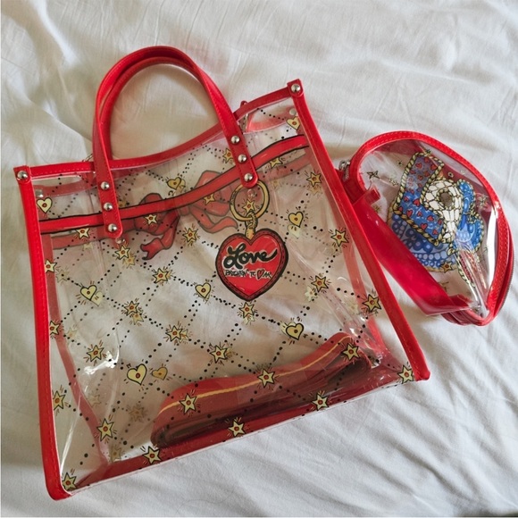 Brighton Tom Clancy Celebrate Tote Pouch Set NWOT - Picture 3 of 10